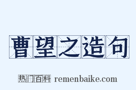 曹望之造句是什么意思的图片